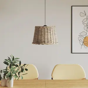 Chira Pendant Shade Brown / 26cm H x 40cm W x 40cm D