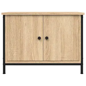 Berkfield TV Cabinet with Doors Sonoma Oak 60x35x45 cm Engineered Wood