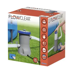 Bestway Flowclear 530 gal Capacity Filter Pump For Swimming Pool, Grey