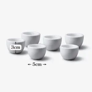 WM bartleet & Sons Porcelain Mini Butter Pat/Pinch Bowl, Set of 6