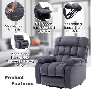 Electric Power Lift Recliner Chair with USB Ports, Massage and Heat