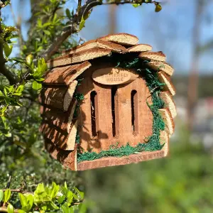 Set of 2 Wooden Hanging Butterfly Houses