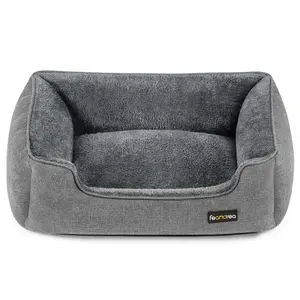 Polyester Pet Bed Light Grey / 25cm H x 75cm W x 90cm D