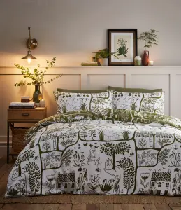 furn. Frida Abstract Floral Reversible Duvet Cover Set