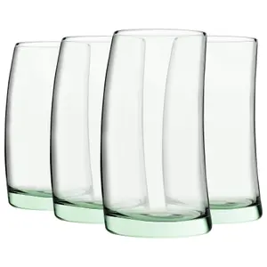 Pasabahce Aware Penguen Recycled Highball Glasses - 390ml - Green - Pack of 4