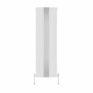 Right Radiators Vertical Radiator Double Flat Panel Central Heating Radiator with Mirror White 1800 x 553mm