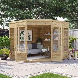 BillyOh Picton Corner Summerhouse - Pressure Treated - 8x8