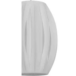 GoodHome Lufira White Light shade (D)20cm