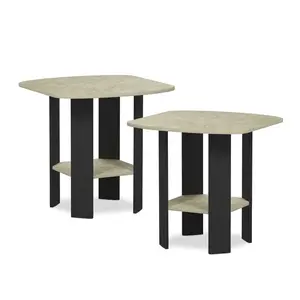 Alastair Side Table (Set of 2) Black / White