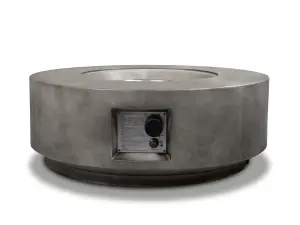 MDA Designs FUSION Dark Grey Lavish Garden and Patio Fire Pit with Eco-Stone Finish - Fully Assembled