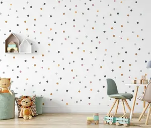 150 Mini Boho Chic Polka Dot Wall Stickers