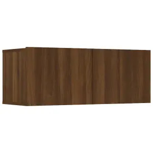 Berkfield TV Cabinets 4 pcs Brown Oak 80x30x30 cm Engineered Wood