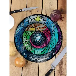 Grindstore Stained Gl Spectroscope Gl Chopping Board Multicoloured (One Size)