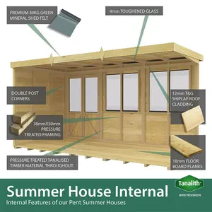 12ft x 8ft Pent Summer House