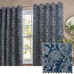 Wylder Nature Bali Botanical Jacquard Eyelet Curtains