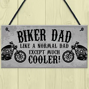 Red Ocean Biker Dad Gifts Funny Man Cave Sign Gift For Motorbike Motorcycle Enthusiast Novelty Gift For Dad