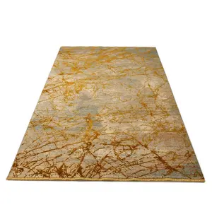 Emerald EMR101 Yellow Abstract Rug by Concept Looms-120cm X 180cm