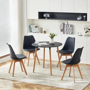 4 - Person Dining Set Black / Black