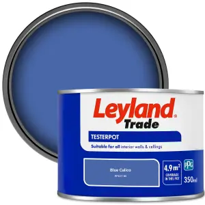 Leyland Trade Vinyl Matt Walls & Ceilings Emulsion Paint Blue Calico (PPG17-05) 350ml Tester