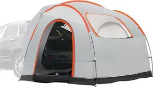 VEVOR Suv Camping Tent 8'-8' Suv Tent Attachment For Camping With Rain Layer And Carry Bag Waterproof pu2000mm Double Layer Truck Tent Accommodate