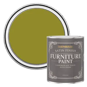 Rust-Oleum Pickled Olive Satin Furniture Paint 750ml