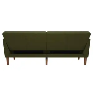 Novogratz Regal sofa bed in green fabric