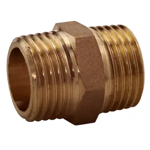 Plumbsure Threaded Central heating Pipe nipple, ½"