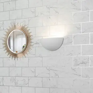 Litecraft Torridon White Paintable Wall Uplighter