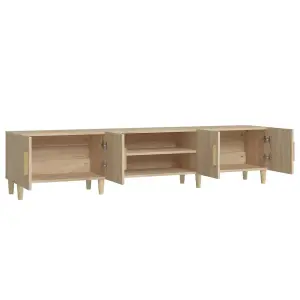 Berkfield TV Cabinet Sonoma Oak 180x31.5x40 cm Engineered Wood