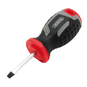 Draper Slotted Soft Grip Screwdriver, SL4 x 38mm 13379