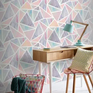 Arthouse Pastel Geo Multi Wallpaper