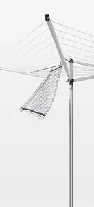 4 Arm Silver Effect Rotary Dryer Airer 40M Outdoor Garden