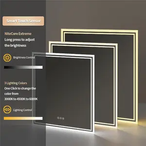 Backlit LED Bathroom Vanity Mirror Anti-Fog 80cm H x 80cm W