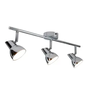 Apollo 3 X 4W Led Chrome spotlight