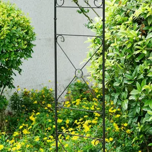 Metal Decorative Cross Garden Arch Rose Climbing Plants Archway Path