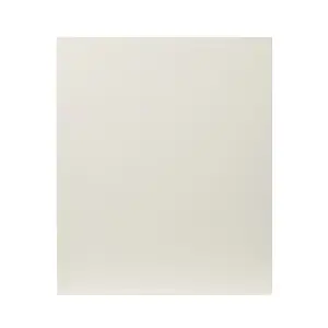 GoodHome Stevia Gloss cream slab Gloss cream Highline Cabinet door (W)600mm (H)715mm (T)18mm