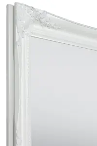 MirrorOutlet Hamilton White Shabby Chic Design Wall Mirror 107 x 76 CM