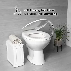 Soft Close Anti Bacterial Toilet Seat With Easy Release