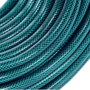 Oypla 30m PVC Flexible Green Hose Outdoor Garden Hose Pipe