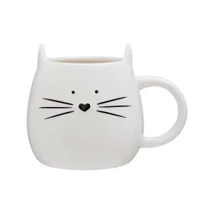 Maison by Premier Ivory Cat Mug And Coaster