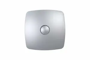 Grey Bathroom Extractor Fan 100mm with Non-Return Valve