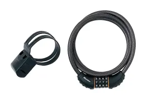 Master Lock 1.8M Black Braided Steel Cable Lock with Resettable Combination