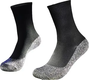 Below Zero Aluminium Fibre Thermal Socks - Lightweight Black Unisex Socks That Keep Feet Warm & Dry - Size S/M (5-8)