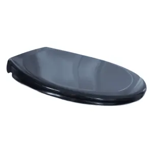 RTS Anthracite Oval Top Fix Slow Close Quick Release Toilet Seat