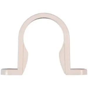 Oracstar WF74 Pipe Clips (Pack of 4) White (32mm)