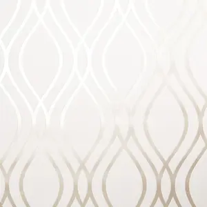 Camden Wave Wallpaper In Neutral And Gold