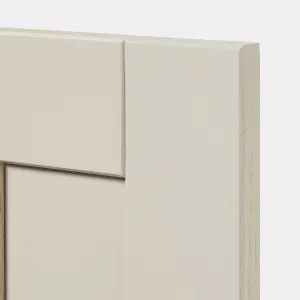 GoodHome Verbena Painted natural ash Matt cashmere Shaker Highline Cabinet door (W)450mm (H)715mm (T)20mm