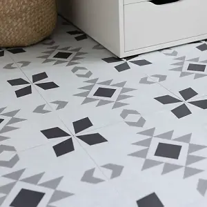 d-c-fix Ethno Self Adhesive Vinyl Floor Tiles Pack of 22 (2sqm)