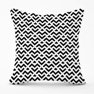 Black And White Abstract Pattern Cushions 60cm x 60cm