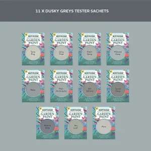 Rust-Oleum Grey Satin Garden Paint Tester Samples - 10ml